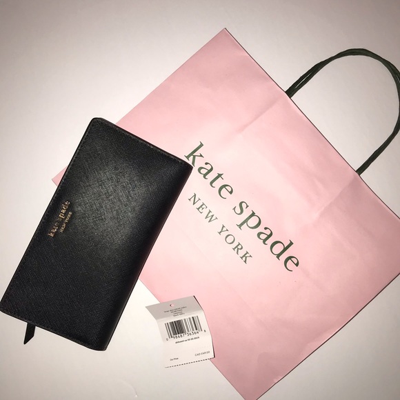 NWT Kate Spade Bifold Wallet Black